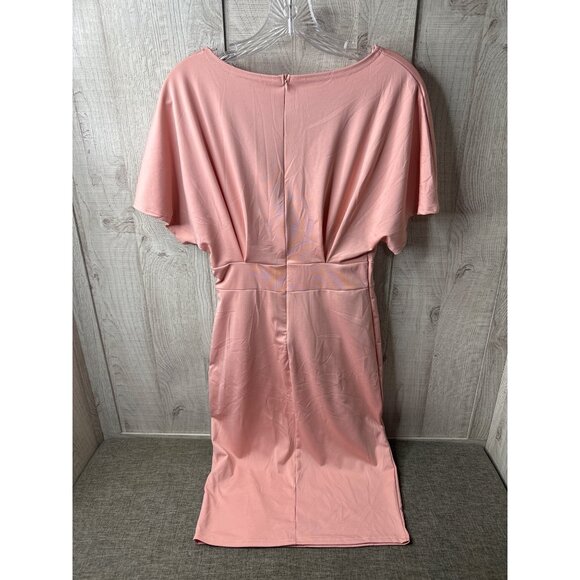 Echoin Womens Pink Short Sleeve Party Cocktail Dress Small - Picture 2 of 7